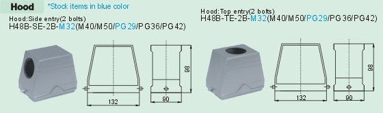 HE-048-MS     HE-048-FS Connectors Product Outline Dimensions