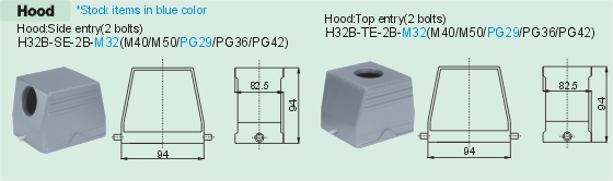 HSB-012-M     HSB-012-F Connectors Product Outline Dimensions