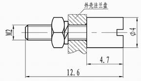 J40 Retaining Member Connectors Type P, P2 installing screw