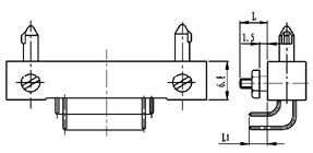 Type T installation accessories and variations for contact tail end Connectors Product Outline Dimensions