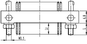 Type TD installation accessories and variations for contact tail end Connectors Product Outline Dimensions