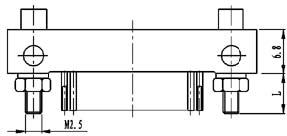Type ZM installation accessories and variations for contact tail end Connectors Product Outline Dimensions