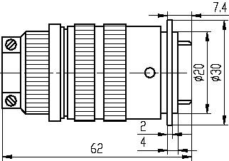 Y5A series Connectors Product Outline Dimensions
