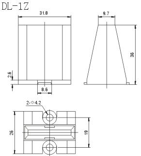 DL series Power Modular Connector series Connectors Product Outline Dimensions