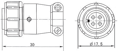 X30 series Connectors Product Outline Dimensions