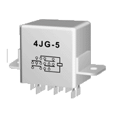 4JG-5 miniature and hermetical Electromagnetism relay series Relays Product solid picture