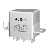 4JG-6 miniature and hermetical Electromagnetism relay series Relays Product solid picture