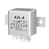 4JL-4 miniature and hermetical Electromagnetism relay series Relays Product solid picture