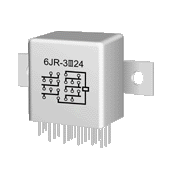 6JR-3 miniature and hermetical Electromagnetism relay series Relays Product solid picture