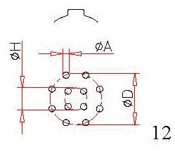 B series  Relays The PCB Pattern