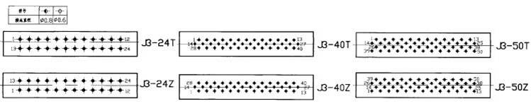 J3 Rectangular Hermetic Electrical Connector series Connectors Contact Arrangements